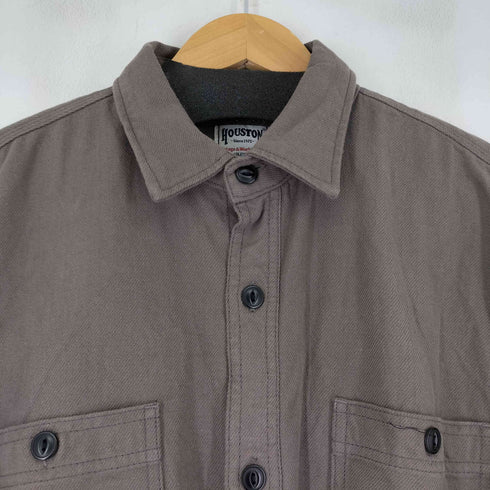 ヒューストン HOUSTON SOLID VIYELLA SHIRT  メンズ  L
